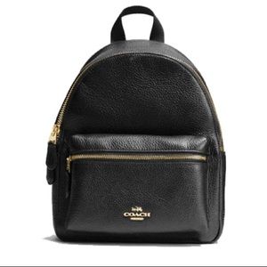 Mini Charlie Backpack Black Leather F38263 F28995